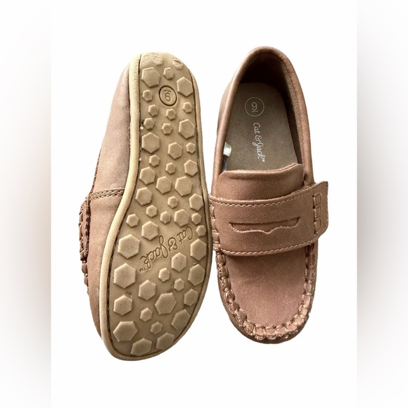 Cat & Jack Tan Kids Moccasins - Picture 3 of 3